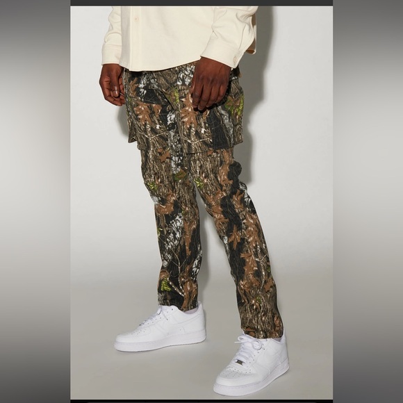 NWT Nova Men Green Summer Games Slim Cargo Pants - Picture 3 of 8